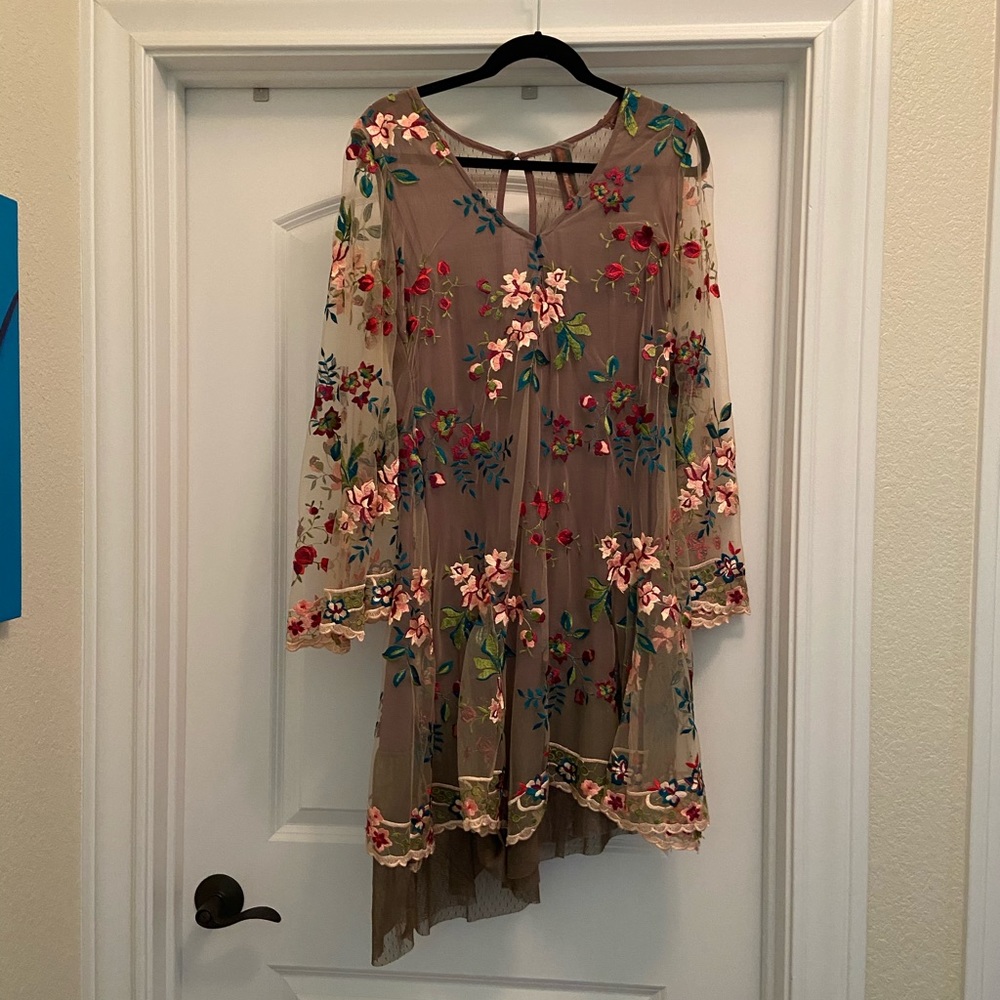 Bohemian style dress.